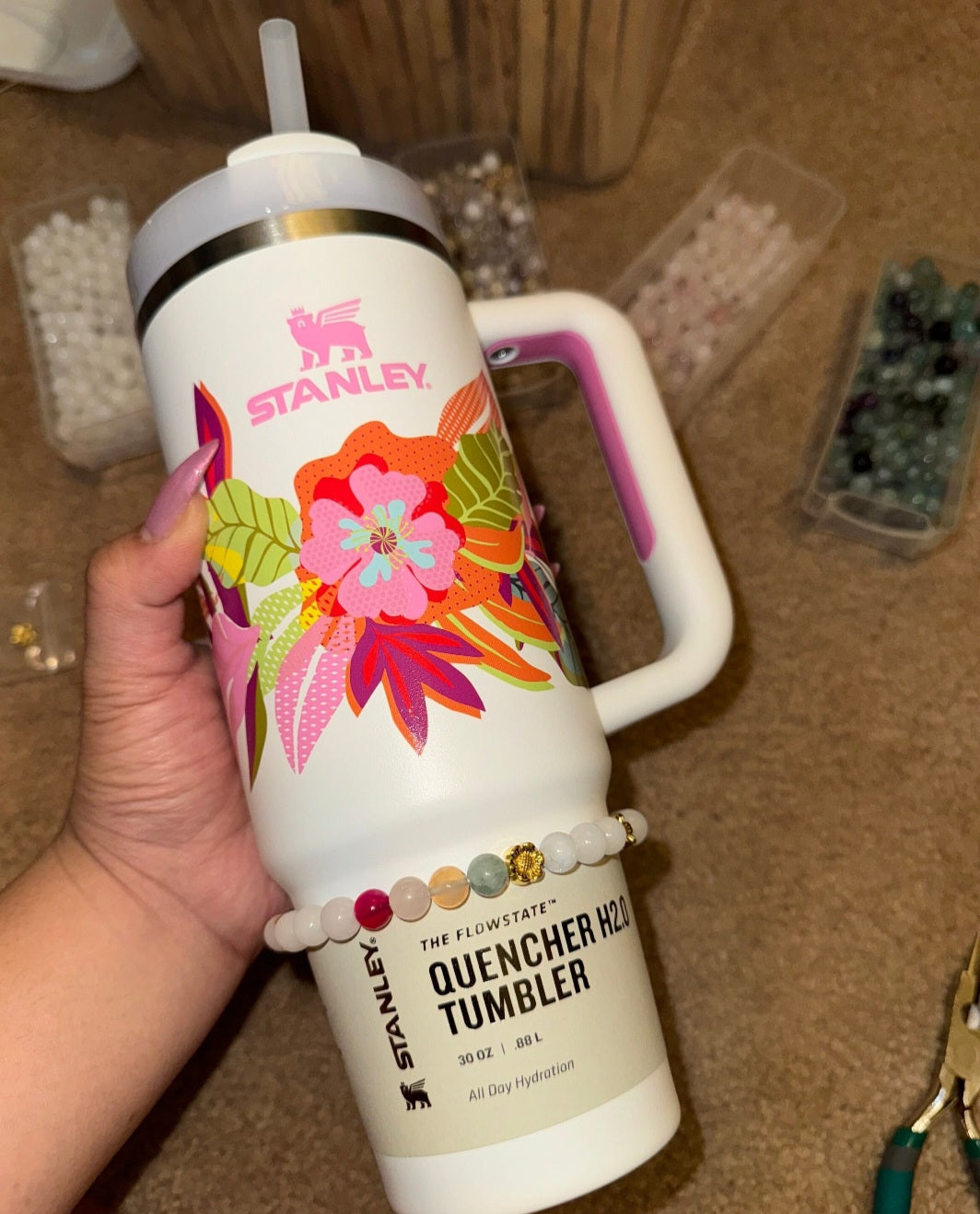 Stanley Tumbler 30oz and 40oz Genuine Crystal Bracelets